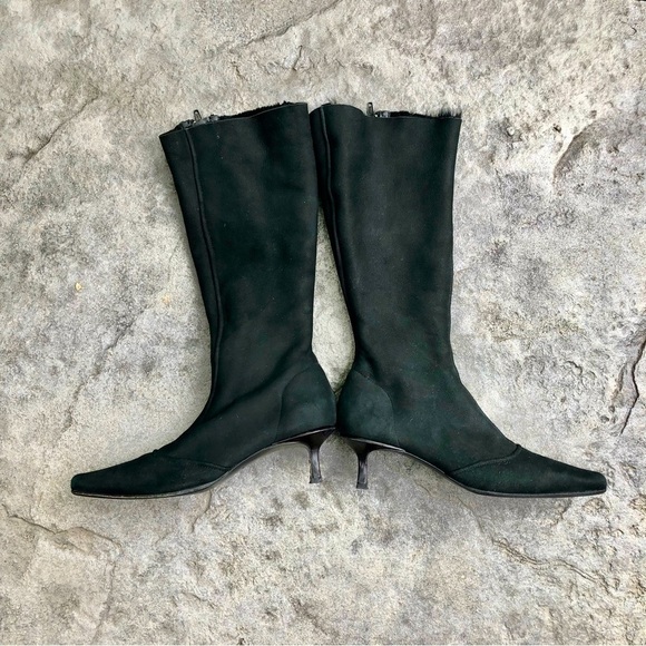 MARC CAIN ANKLE BOOT black leather suede size 38 made in Italy - Picture 2 of 14